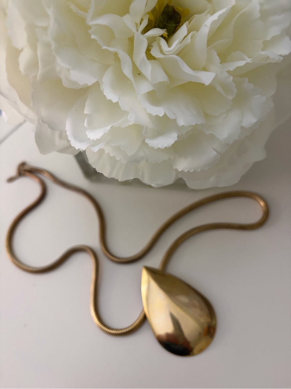 Park Lane Gold Teardrop Pendant Necklace